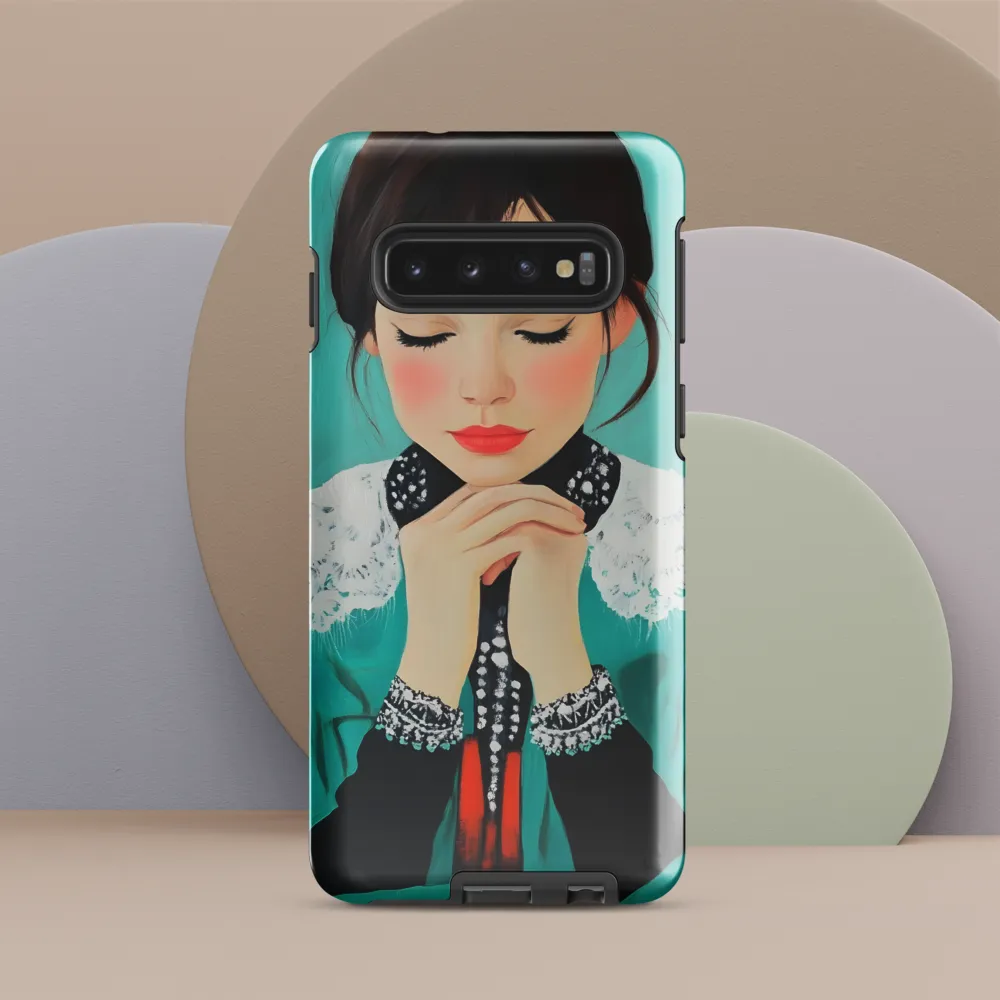 Serenity in Turquoise | Phone Case |  S10 | Tough Case | Glossy