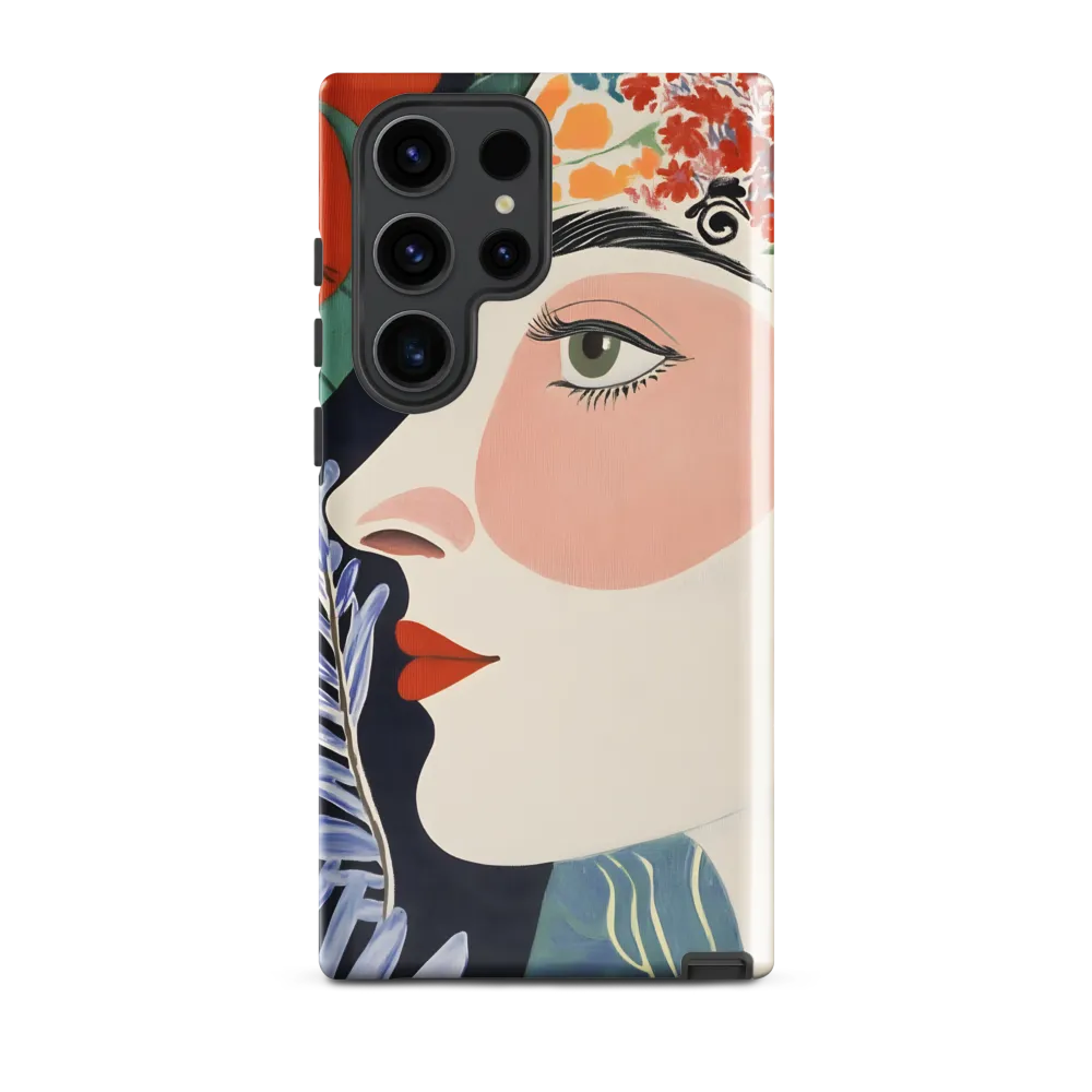 Floral Serenade: A Modern Portrait