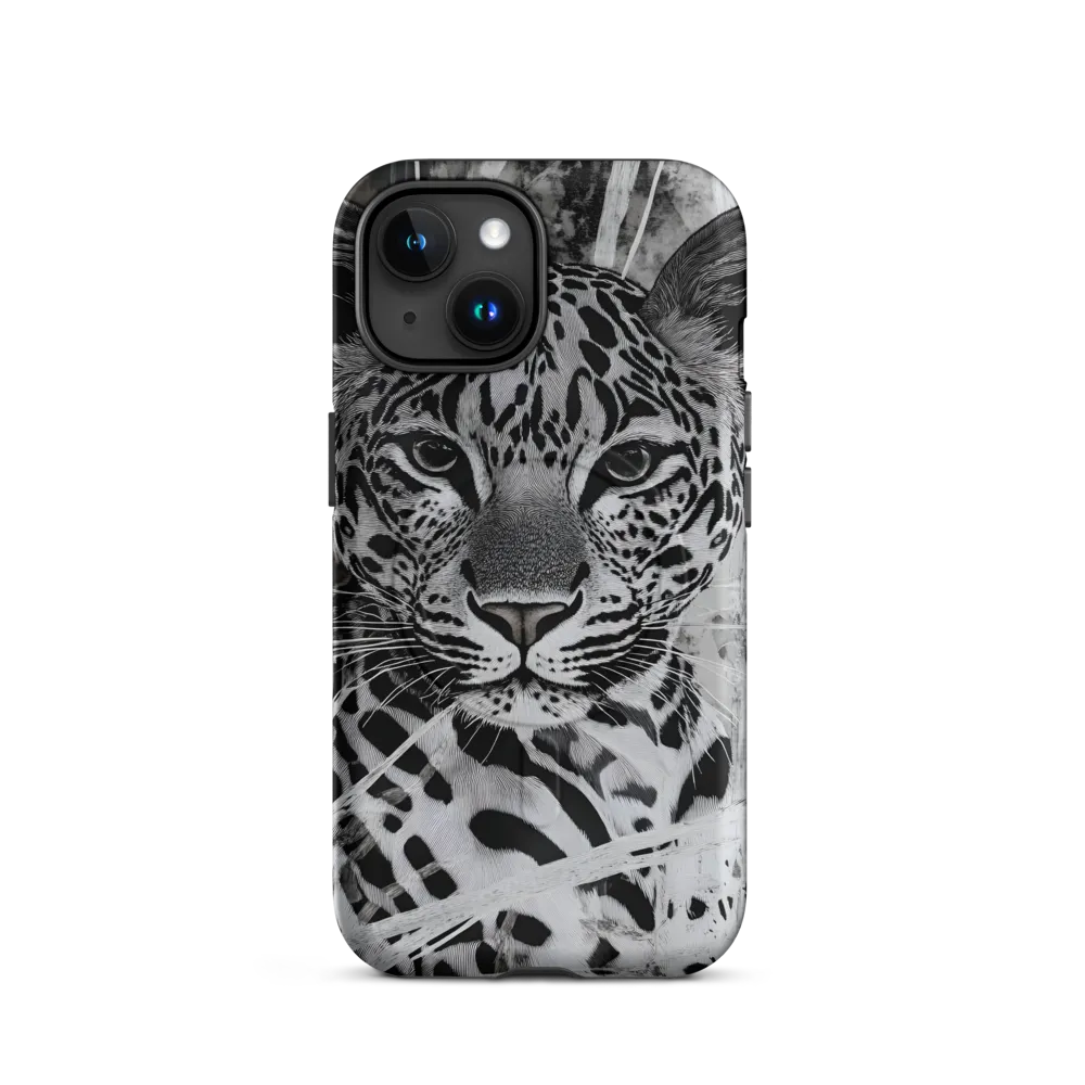Majestic Gaze: The Leopard's Portrait | Phone Case |  15 | MagSafe® Tough Case | Matte