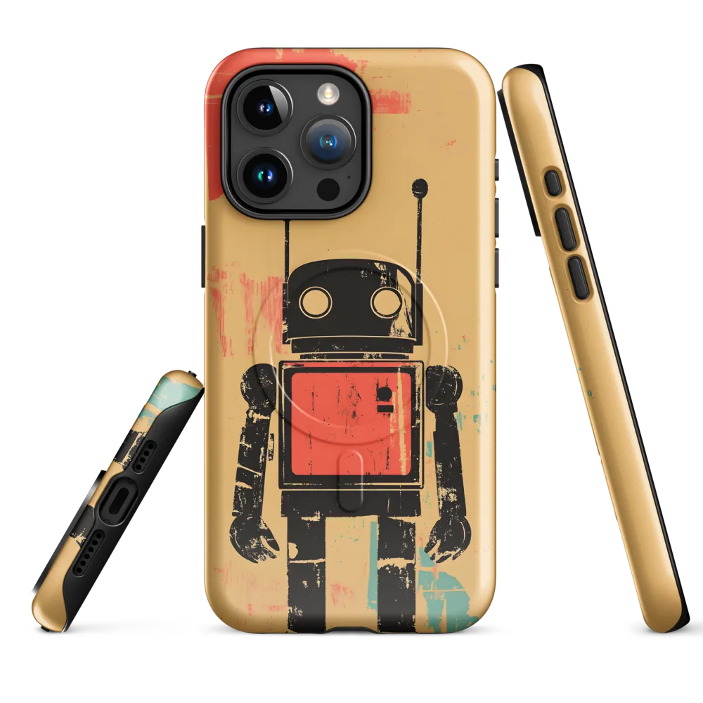 The Retro Robot | Phone Case |  15 Pro Max | MagSafe® Tough Case | Glossy