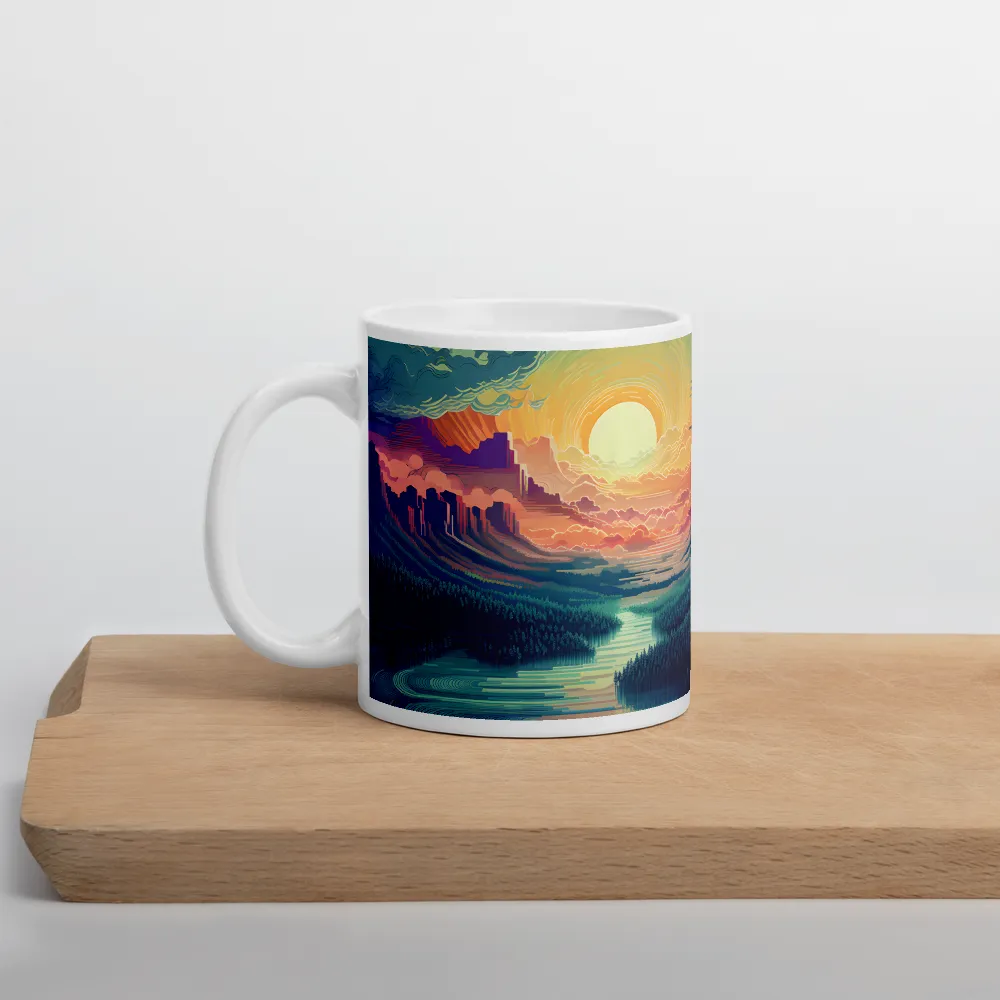 Elysium at Dusk | Mug with White inside | 11 oz