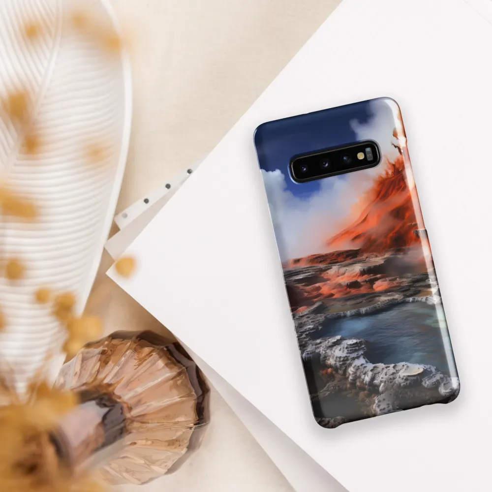 Nature's Fury: The Volcano's Expression | Phone Case |  S10 Plus | Snap Case | Glossy