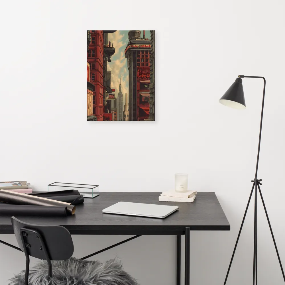 A Glimpse of Tomorrow: Urban Ambition | Canvas | 18″×24″
