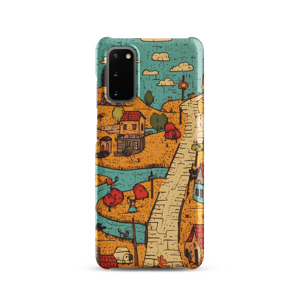 Whimsical Village Landscape