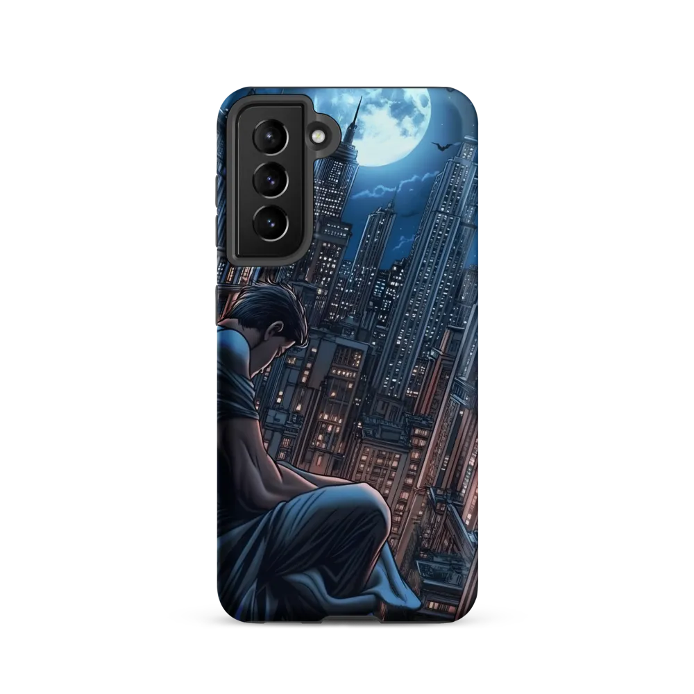 Reflections of a City Under the Moon