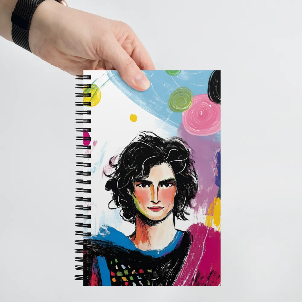 Vibrant Portrait of Youth | Spiral Notebook