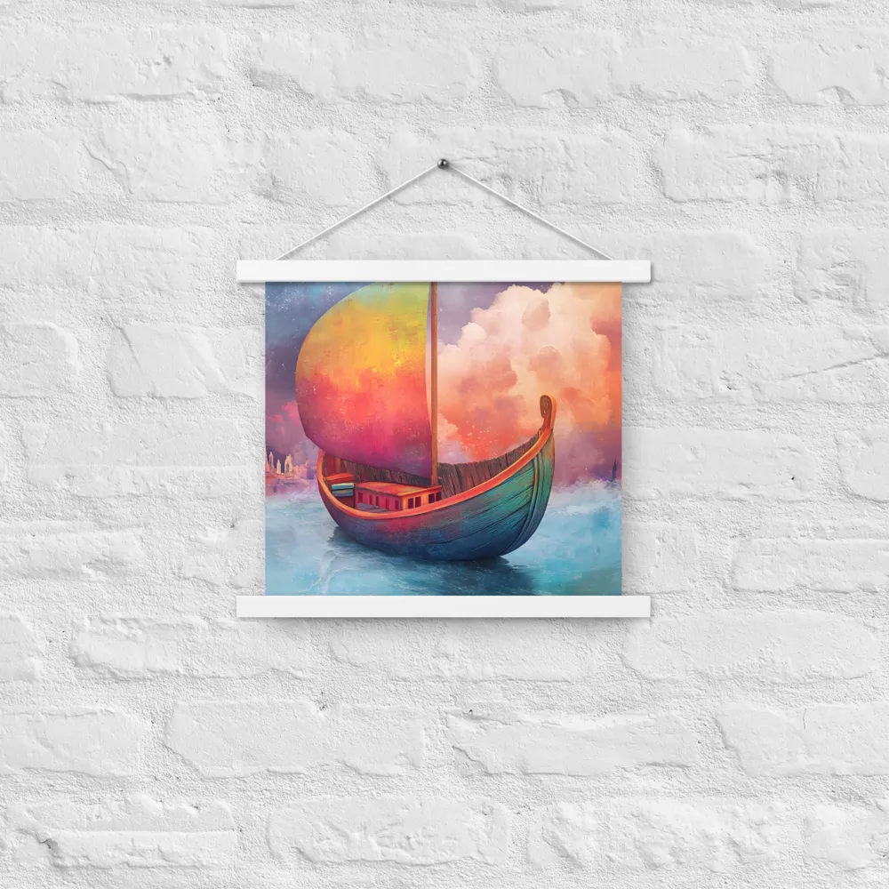 Dream Voyager | Poster With White Wood Hanger | 14″×14″