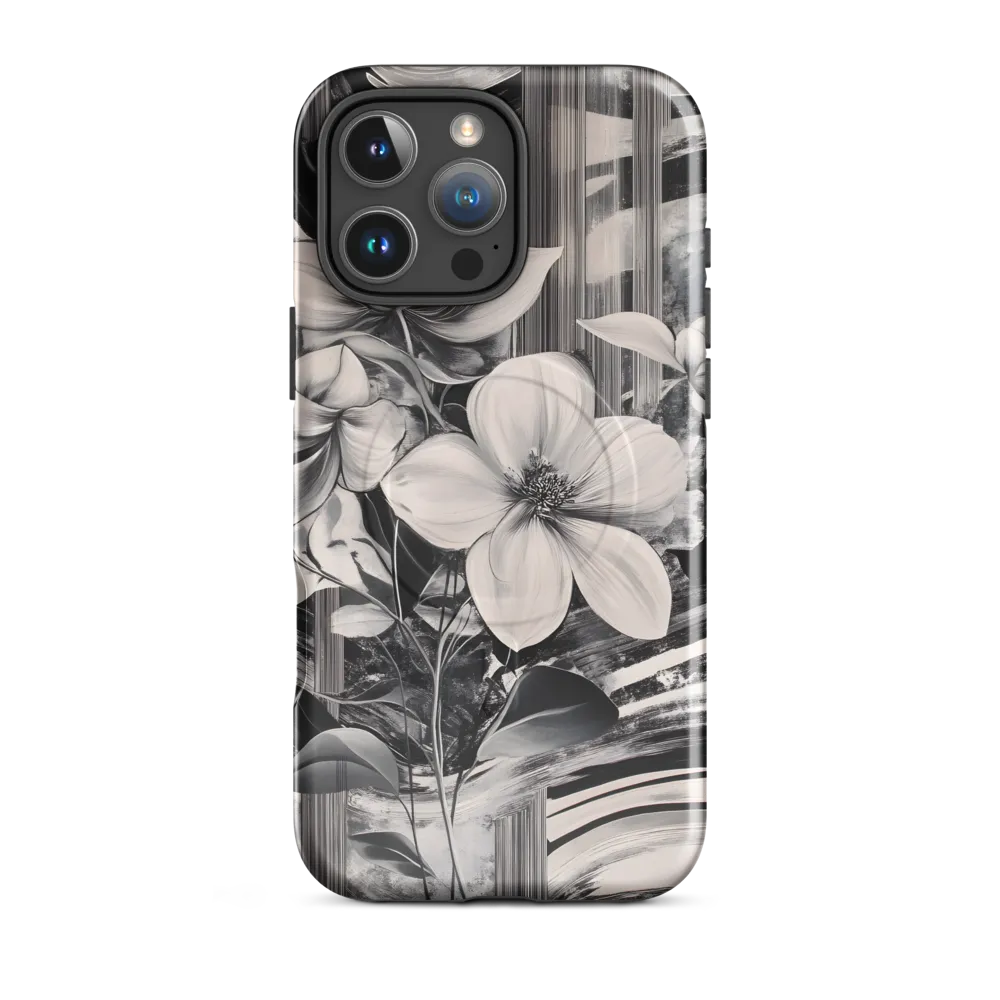 Ethereal Bloom: A Dance of Monochromes