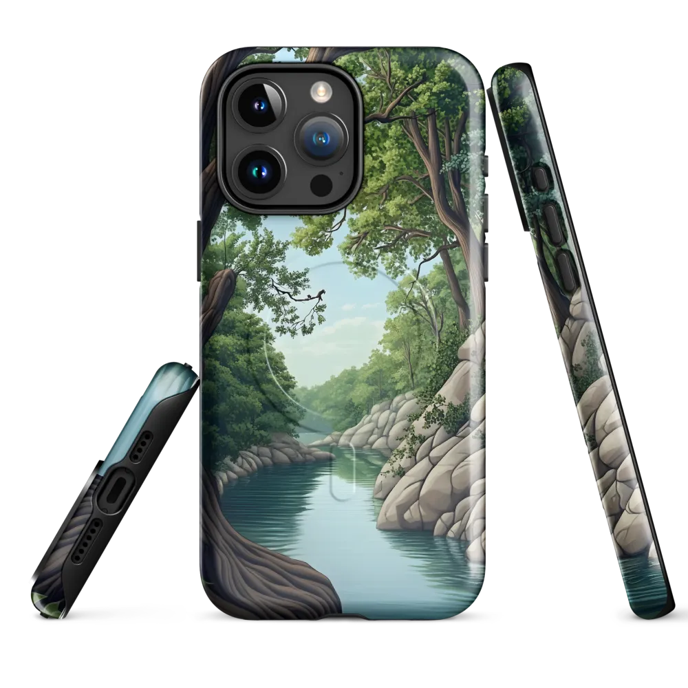 Tranquil Reflections: A Serene River Landscape