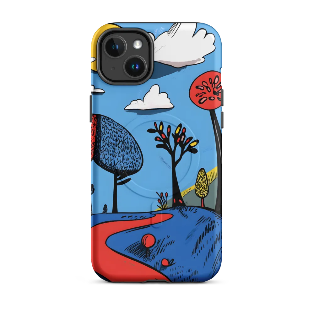 A Playful Journey Through Whimsical Woods | Phone Case |  14 Plus | MagSafe® Tough Case | Matte