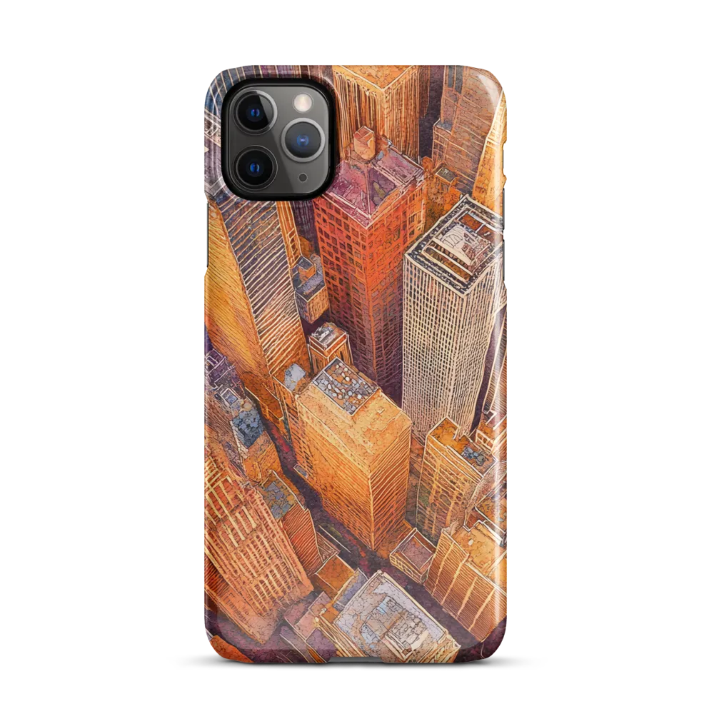 Urban Symphony in Orange and Purple | Phone Case |  11 Pro Max | Snap Case | Glossy