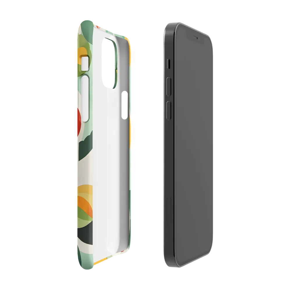 Harmony in Shapes: A Playful Abstract Design | Phone Case |  12 Pro | Snap Case | Matte