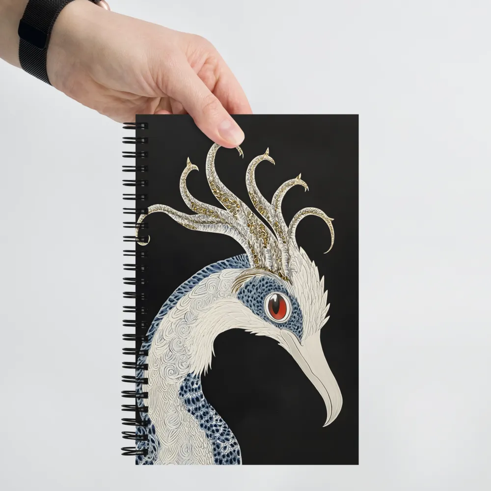 Elegance of the Majestic Peacock | Spiral Notebook