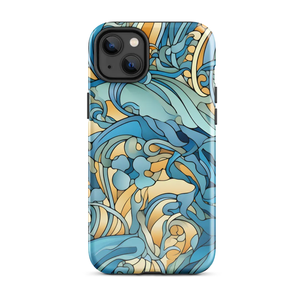 Dancing Waves of the Ocean | Phone Case |  14 Plus | Tough Case | Glossy