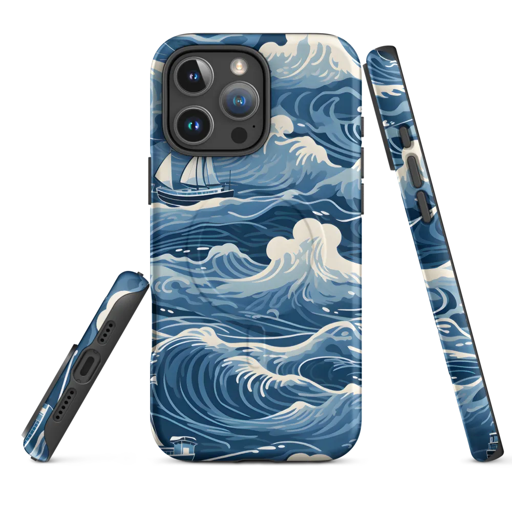 Nautical Dreams: Waves of Adventure | Phone Case |  16 Pro Max | MagSafe® Tough Case | Matte