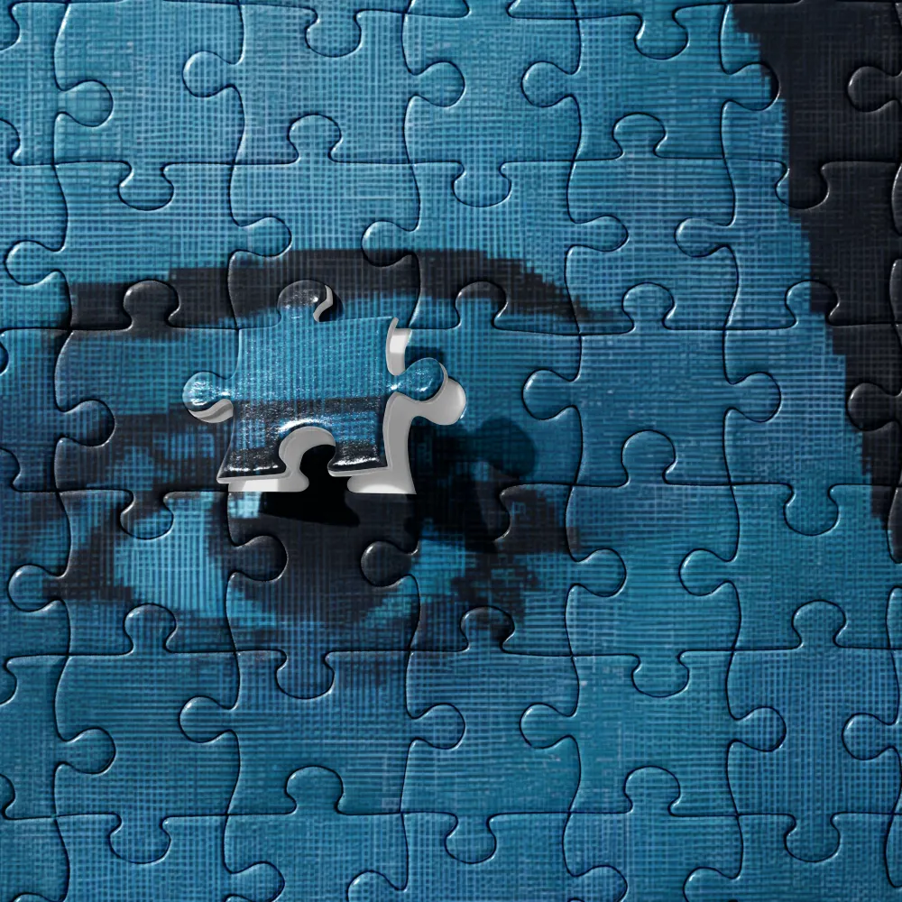 Duality in Blue | Jigsaw Puzzle | 252/520 pieces