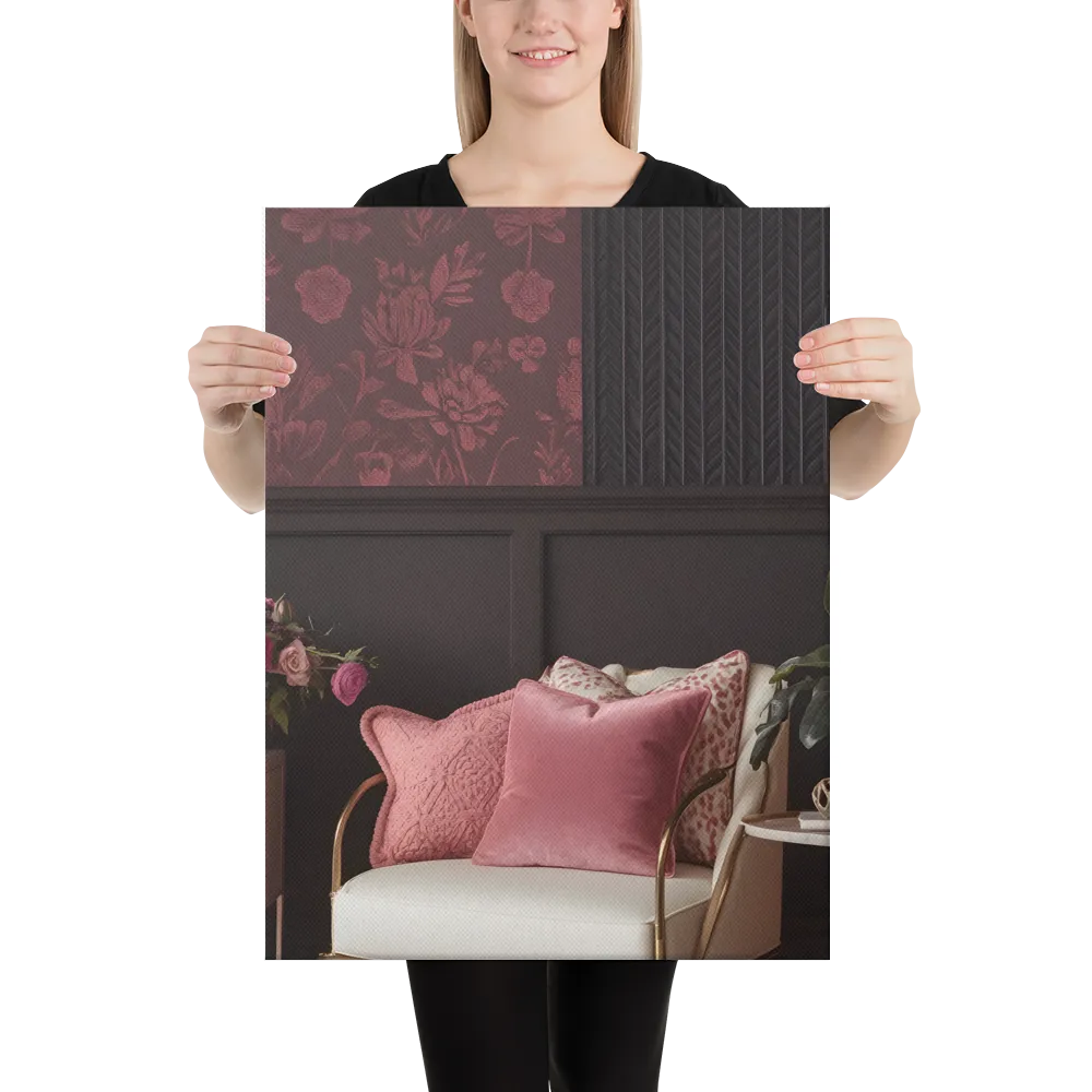 Elegance in Contrast: A Modern Interior Design | Canvas | 18″×24″