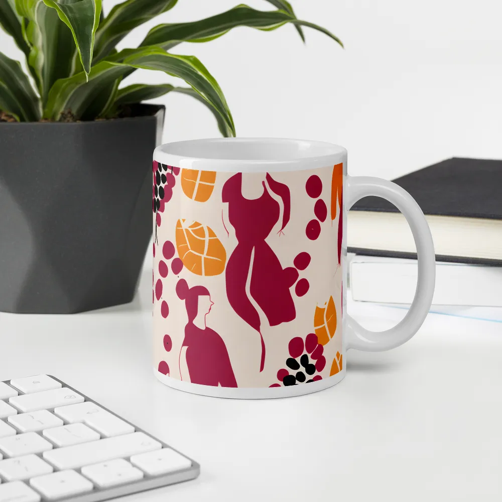 Fashion and Flora: An Abstract Dance | Mugs | Multiple Sizes & Colors