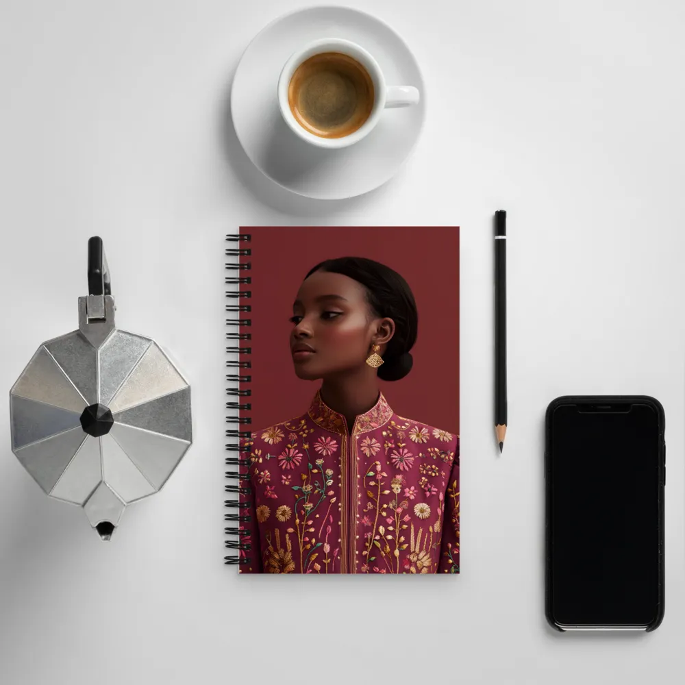 Elegance Embodied: A Traditional Fashion Statement | Spiral Notebook