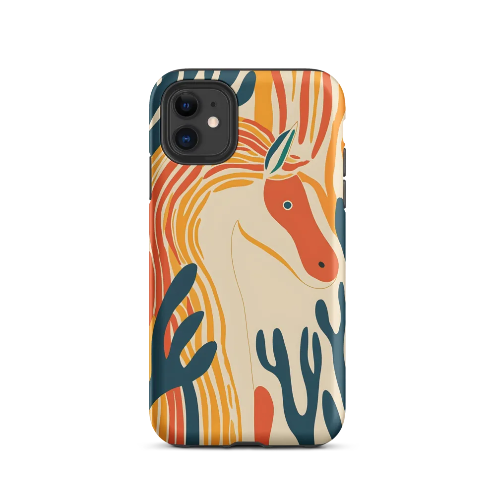 Whimsical Unicorn in a Lush Landscape | Phone Case |  11 | Tough Case | Matte