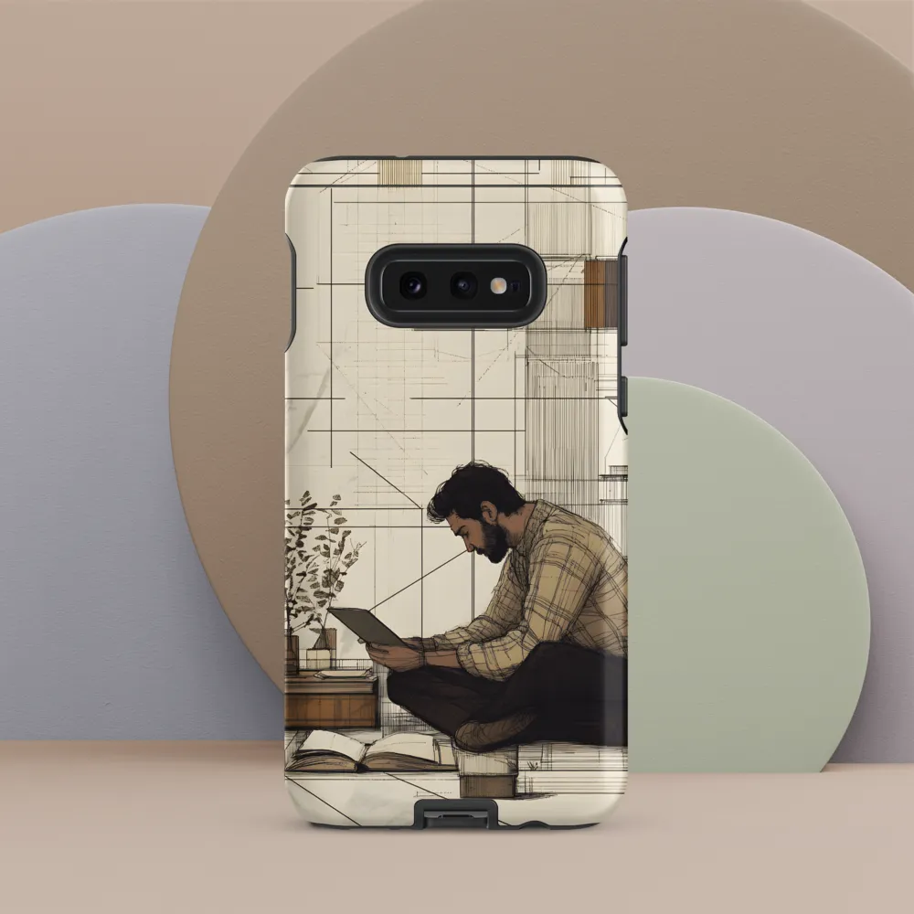 Quiet Reflections in Line | Phone Case |  S10e | Tough Case | Matte