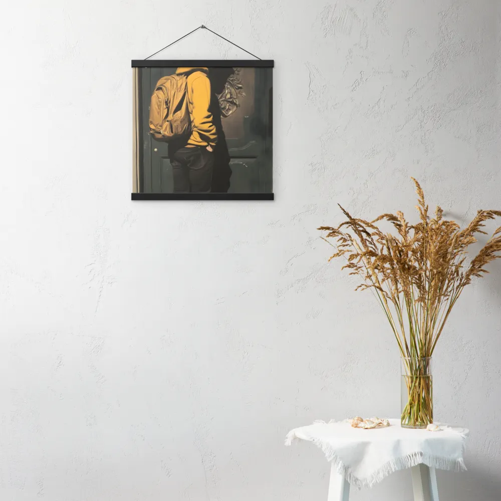 Silent Reflection | Poster With Black Wood Hanger | 16″×16″