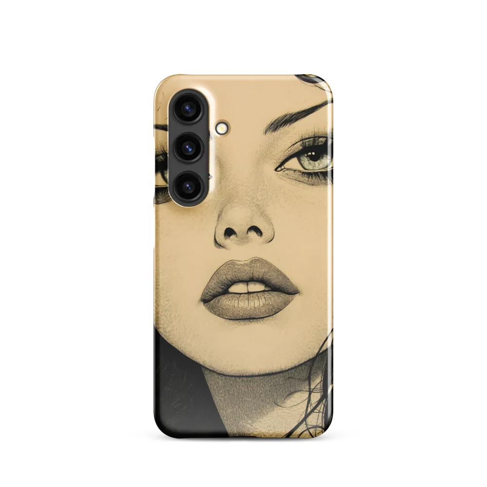 Enigmatic Gaze | Phone Case |  S24 | Snap Case | Glossy