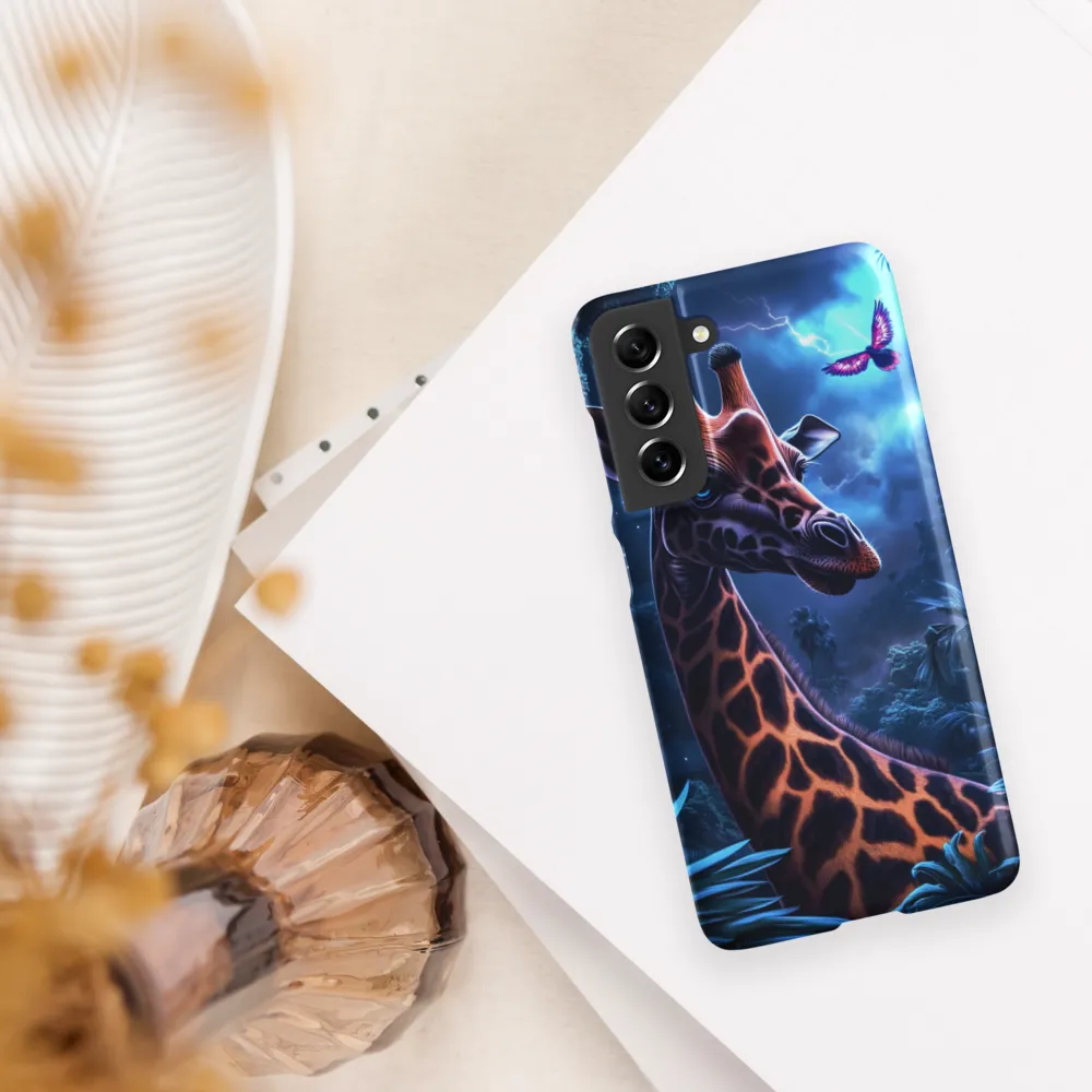 Mystical Giraffe in Twilight Jungle