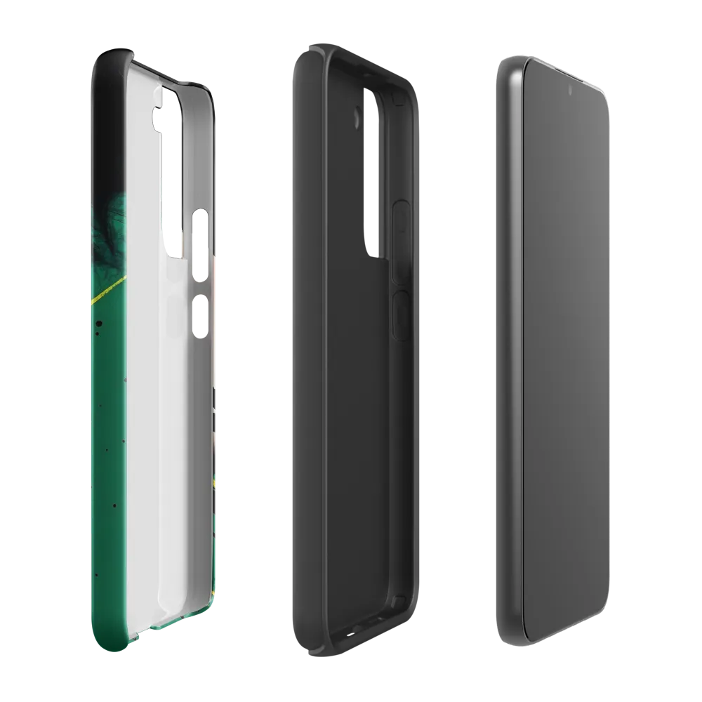 Emerald Profile with Ink and Yellow Accent