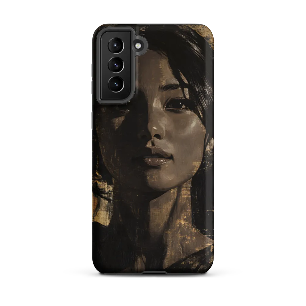 Golden Gaze: A Contemporary Portrait