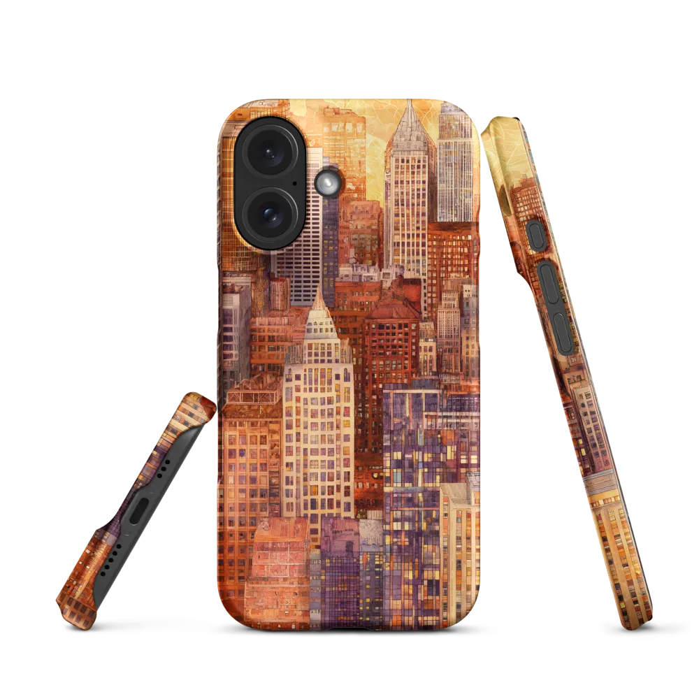 Golden Hour Over the City | Phone Case |  16 | Snap Case | Matte