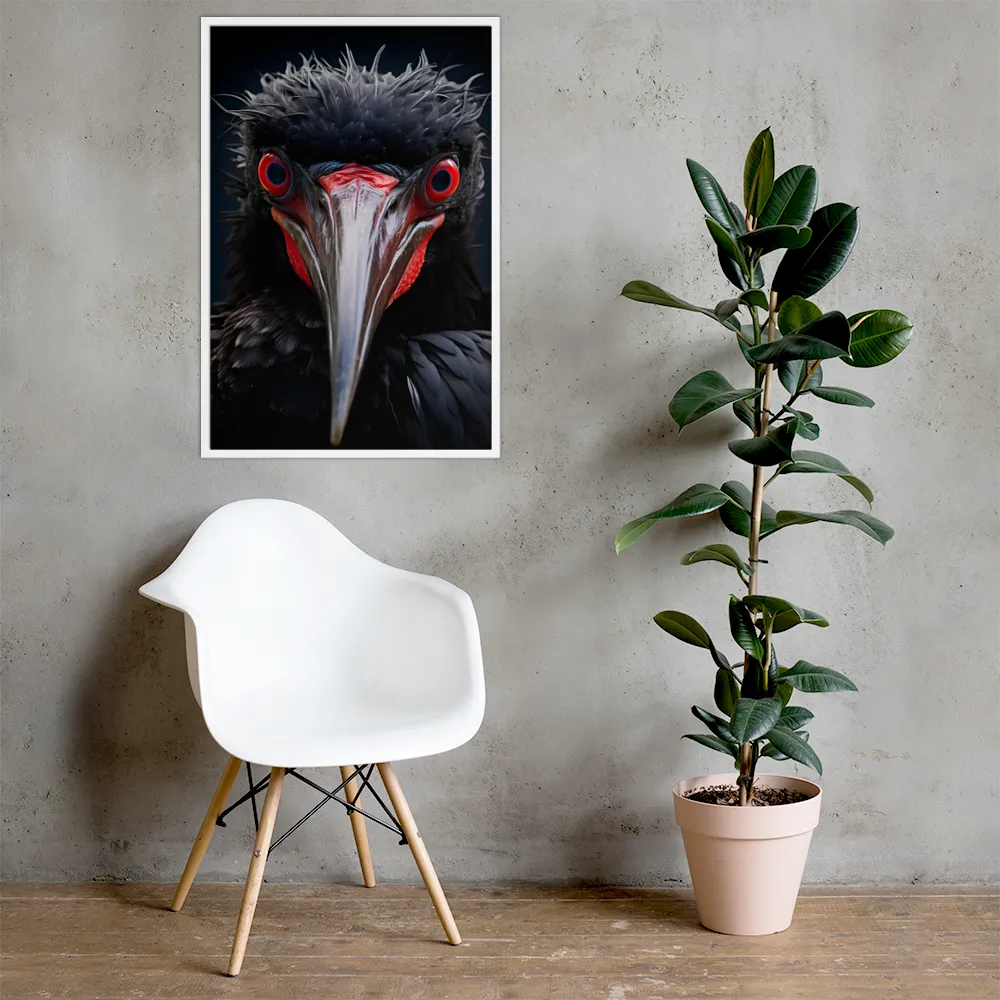 Gaze of the Abyss | Poster with White Frame | 24″×36″