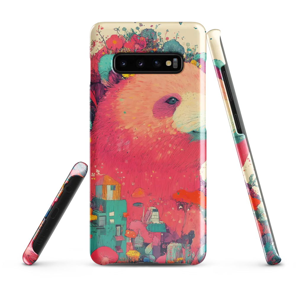 Whimsical Bear Blossom | Phone Case |  S10 Plus | Snap Case | Glossy