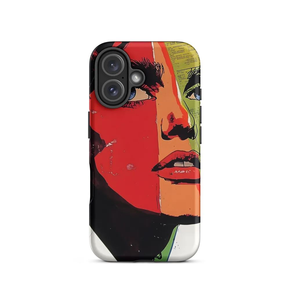 Vibrant Expressions: A Pop Art Portrait | Phone Case