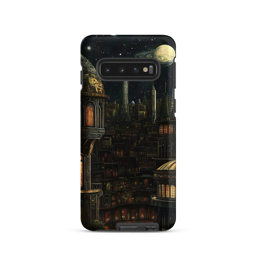 Celestial Enigma: A Surreal Cityscape
