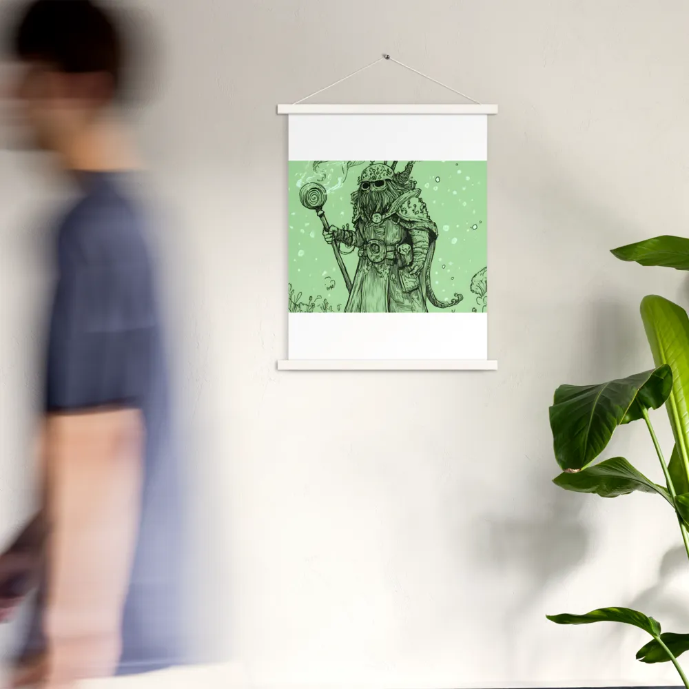 The Enigmatic Wizard | Poster With White Wood Hanger | 18″×24″