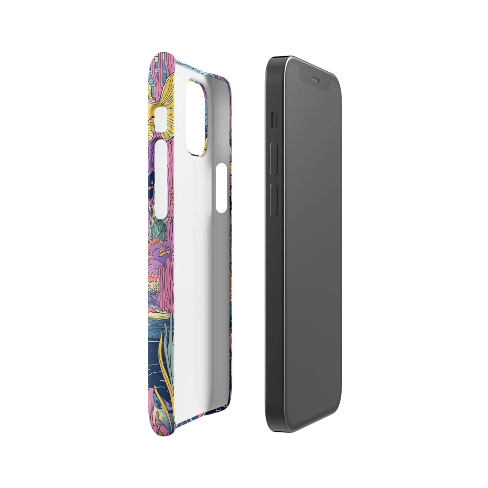 Underwater Dreamscape: A Playful Encounter | Phone Case |  12 Mini | Snap Case | Matte