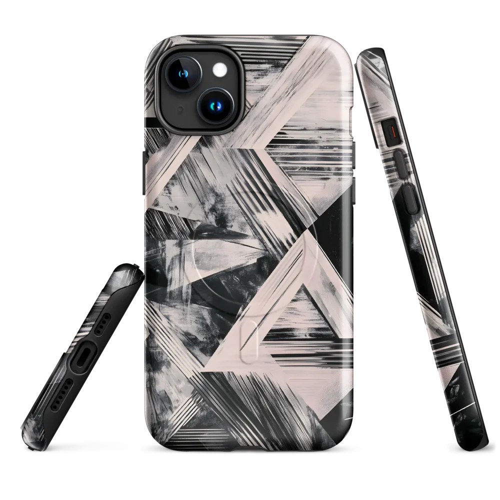 Geometric Harmony | Phone Case |  15 Plus | MagSafe® Tough Case | Glossy