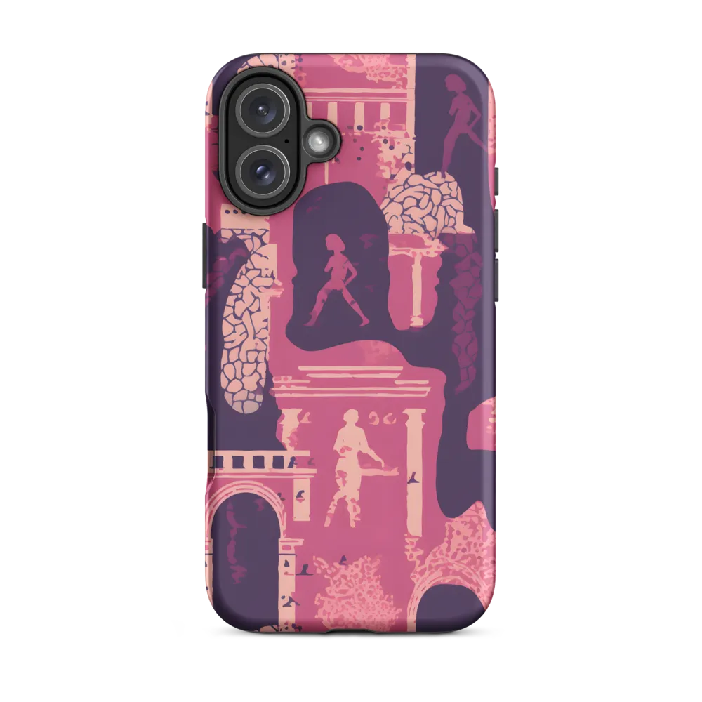 Whimsical Interplay of Figures and Architecture