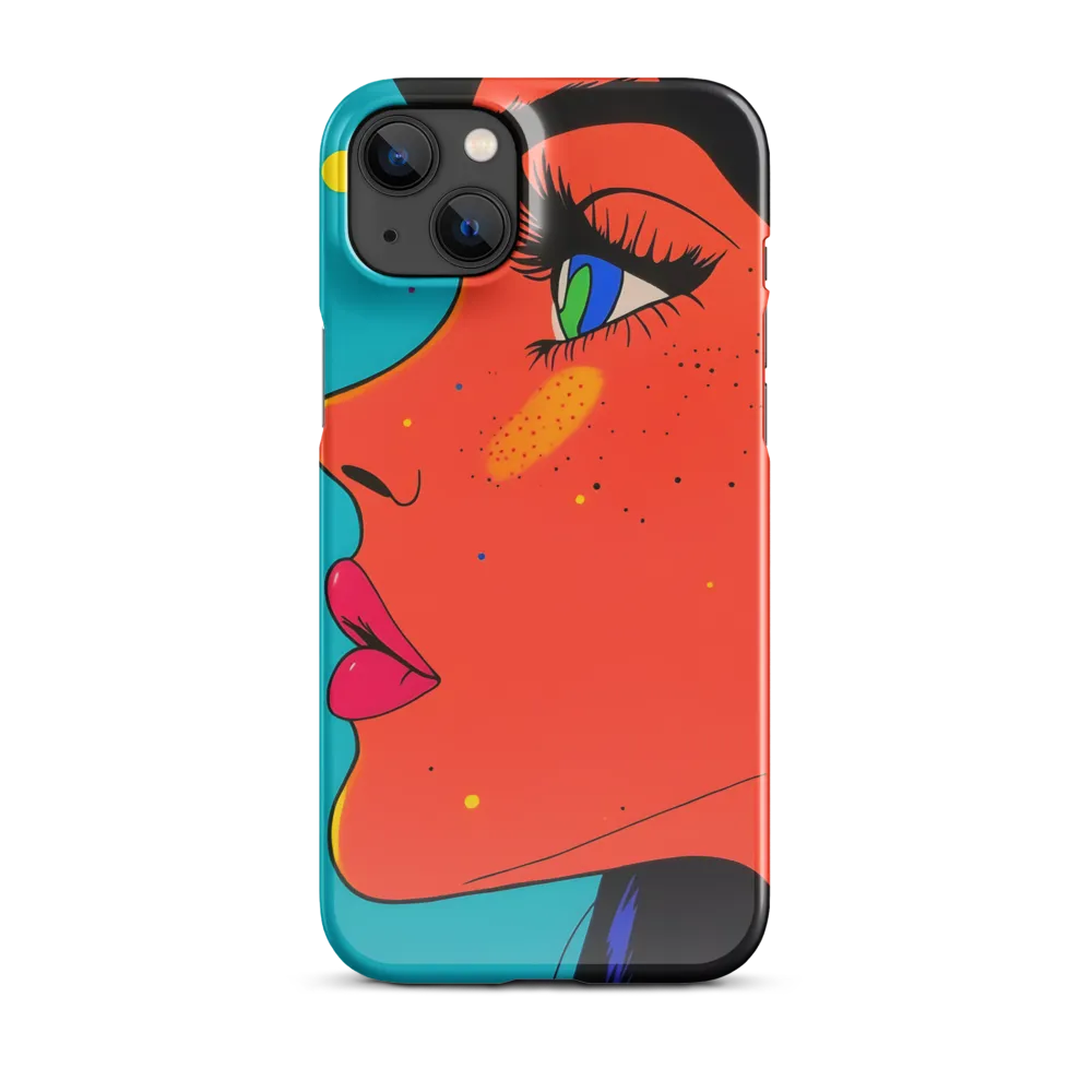 Vibrant Feminine Profile in Pop Art