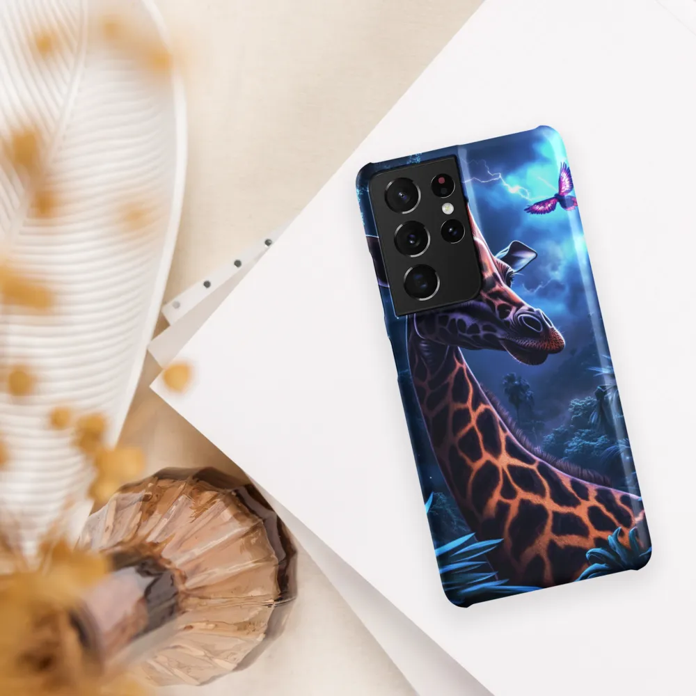 Mystical Giraffe in Twilight Jungle
