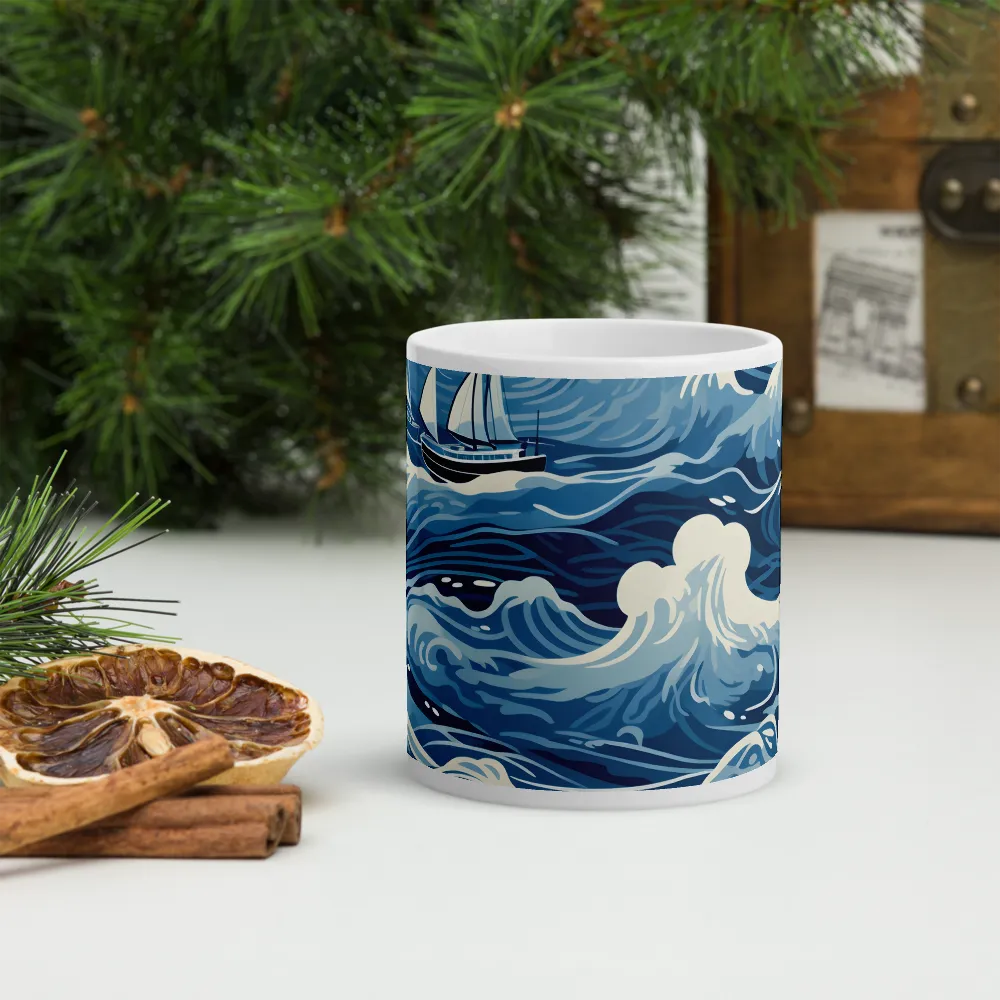 Nautical Dreams: Waves of Adventure | Mugs | Multiple Sizes & Colors