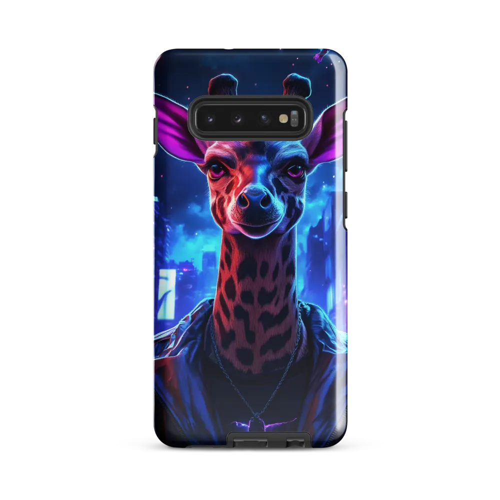 Urban Giraffe: A Neon Fantasy | Phone Case |  S10 Plus | Tough Case | Glossy