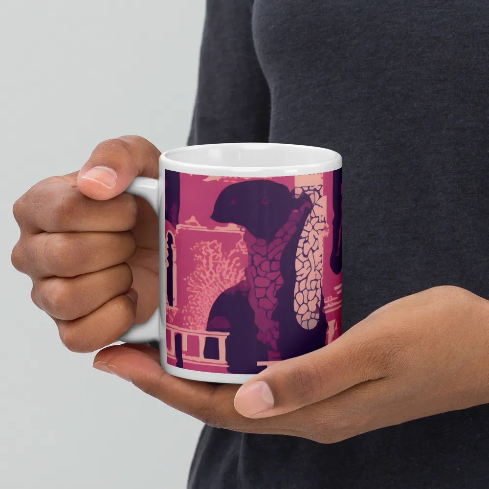 Whimsical Interplay of Figures and Architecture | Mugs | Multiple Sizes & Colors