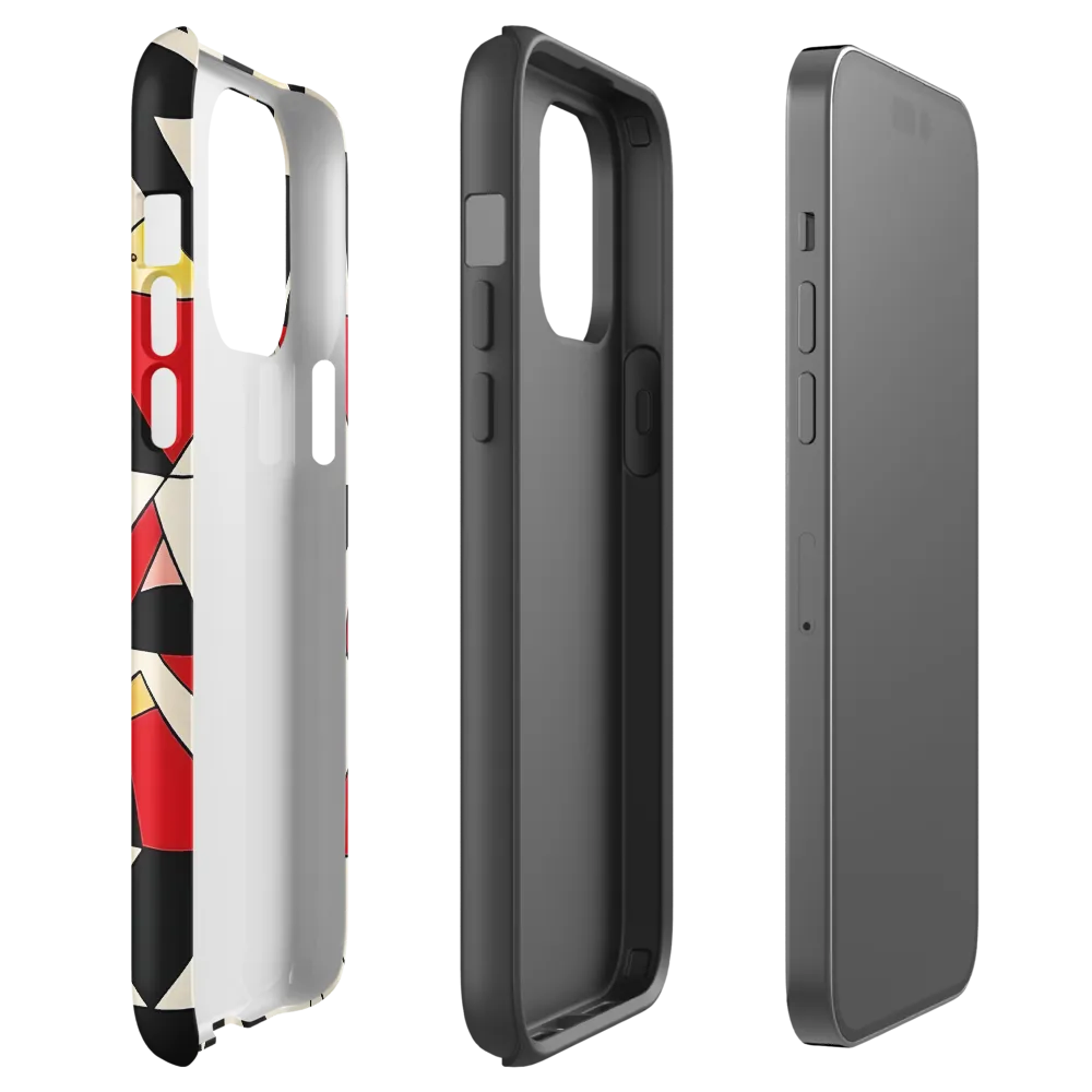 Dynamic Geometric Harmony | Phone Case |  14 Pro Max | Tough Case | Glossy