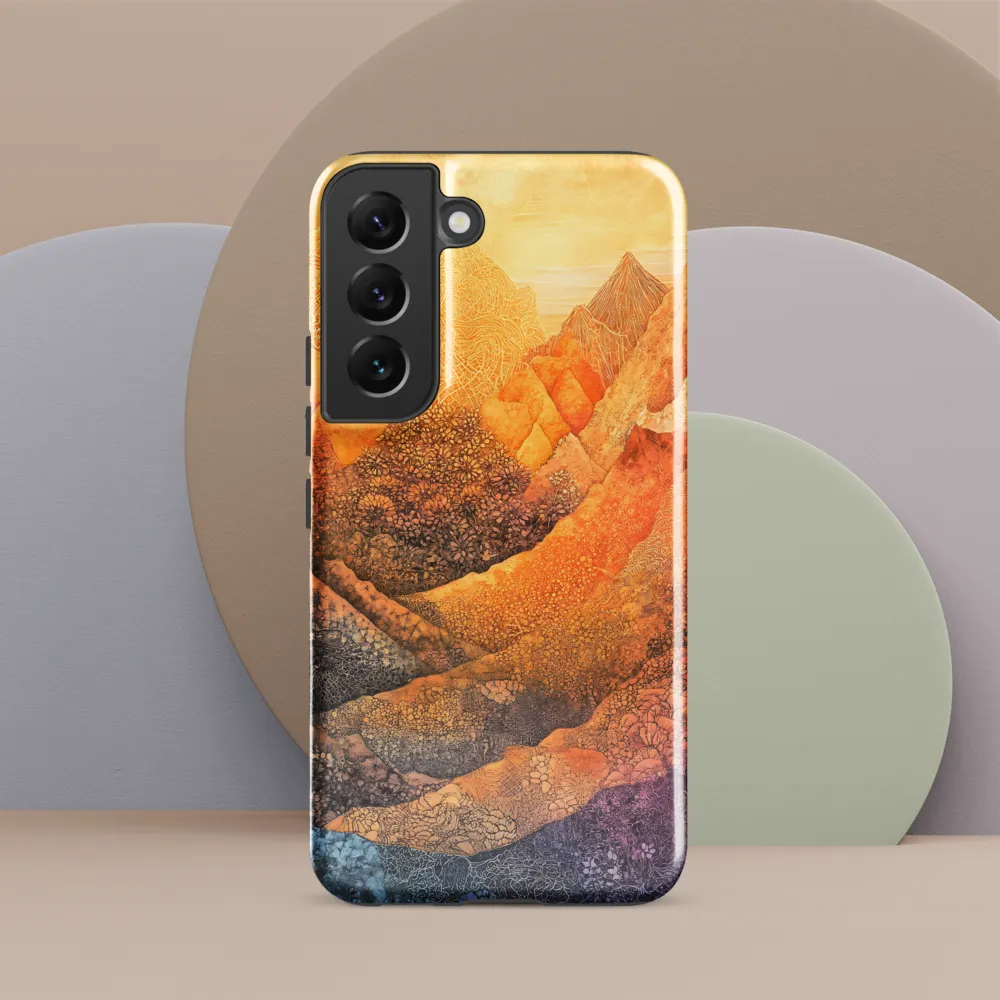 Serene Peaks of Color