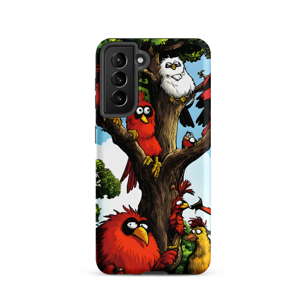 Whimsical Avian Gathering