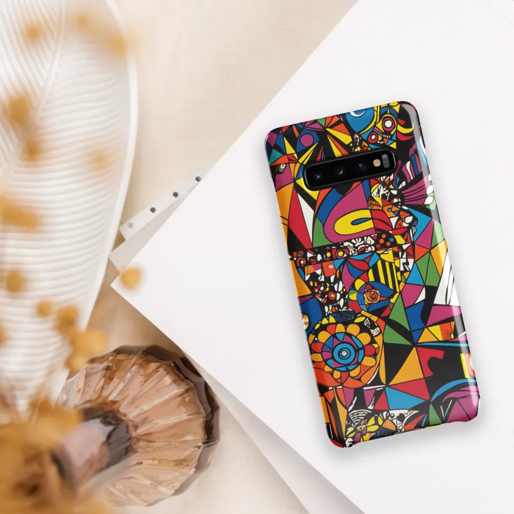 Geometric Dreams in Vivid Colors | Phone Case |  S10 Plus | Snap Case | Glossy