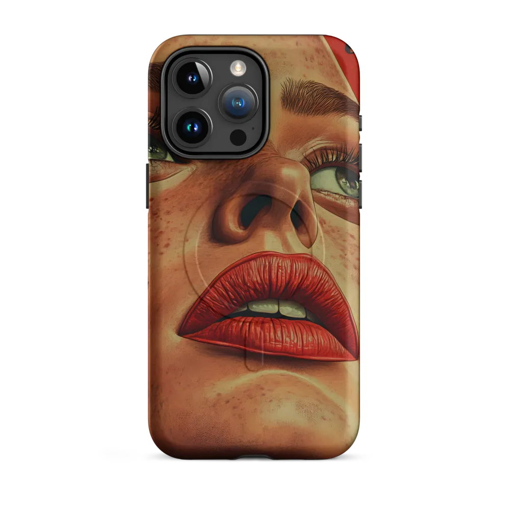 Red Intensity: A Portrait of Elegance