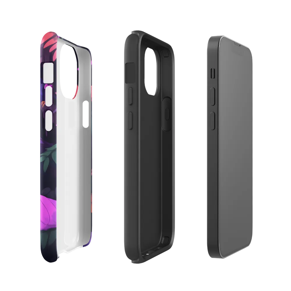 Tropical Parrot Playground | Phone Case |  13 mini | Tough Case | Glossy